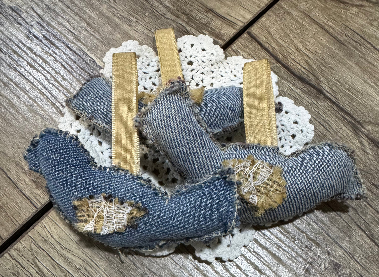 Denim Bluebirds Ornaments