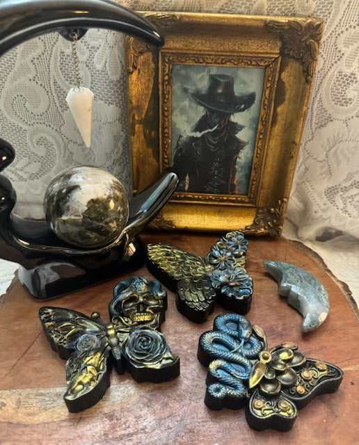 Hempseed & Charcoal Soap- Midnight Cowboy-Butterflies