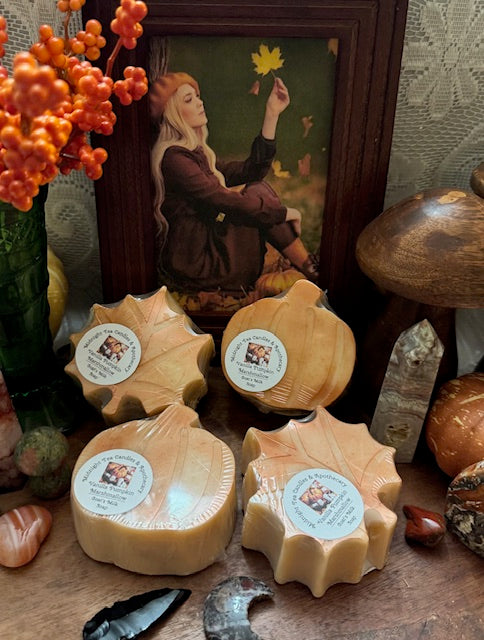 Goat's Milk Base Soap- Vanilla Pumpkin Marshmallow- Fall Shapes