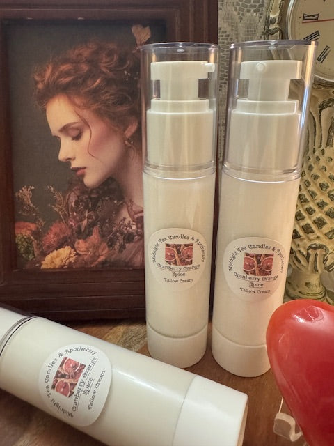 Tallow Face Cream-Cranberry Orange Spice