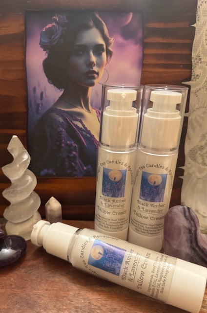 Tallow Face Cream- Black Amber & Lavender