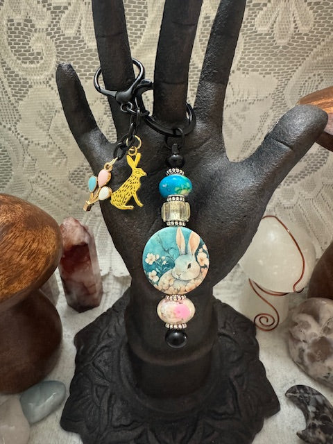 Key Chain - Turquoise Meadow