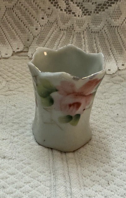 Pink Roses Toothpick Holder