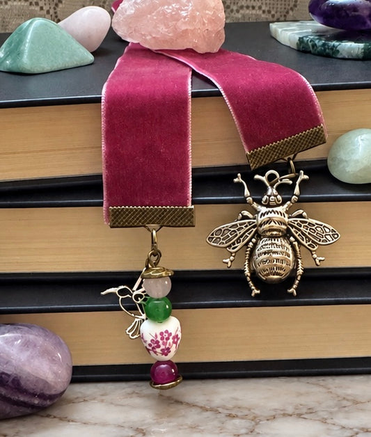 Bookmark- Bee- Silver