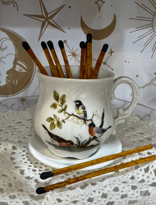 Tea Cup Miniature Birds