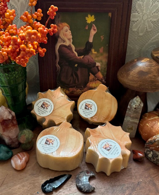 Goat's Milk Base Soap- Vanilla Pumpkin Marshmallow- Fall Shapes