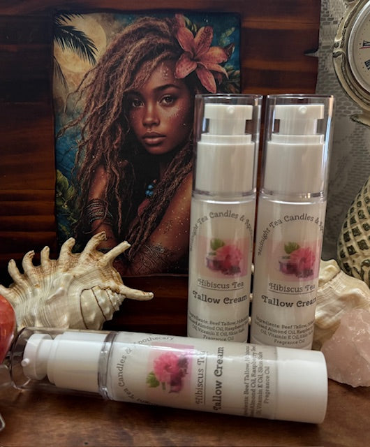 Tallow Face Cream- Hibiscus Tea