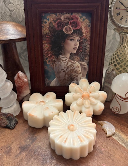 Soap- Shea Butter- Brown Sugar Fig - Geometric Flowers