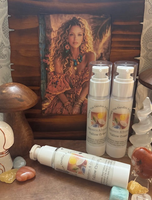 Tallow Face Cream- Mandarin & Coconut