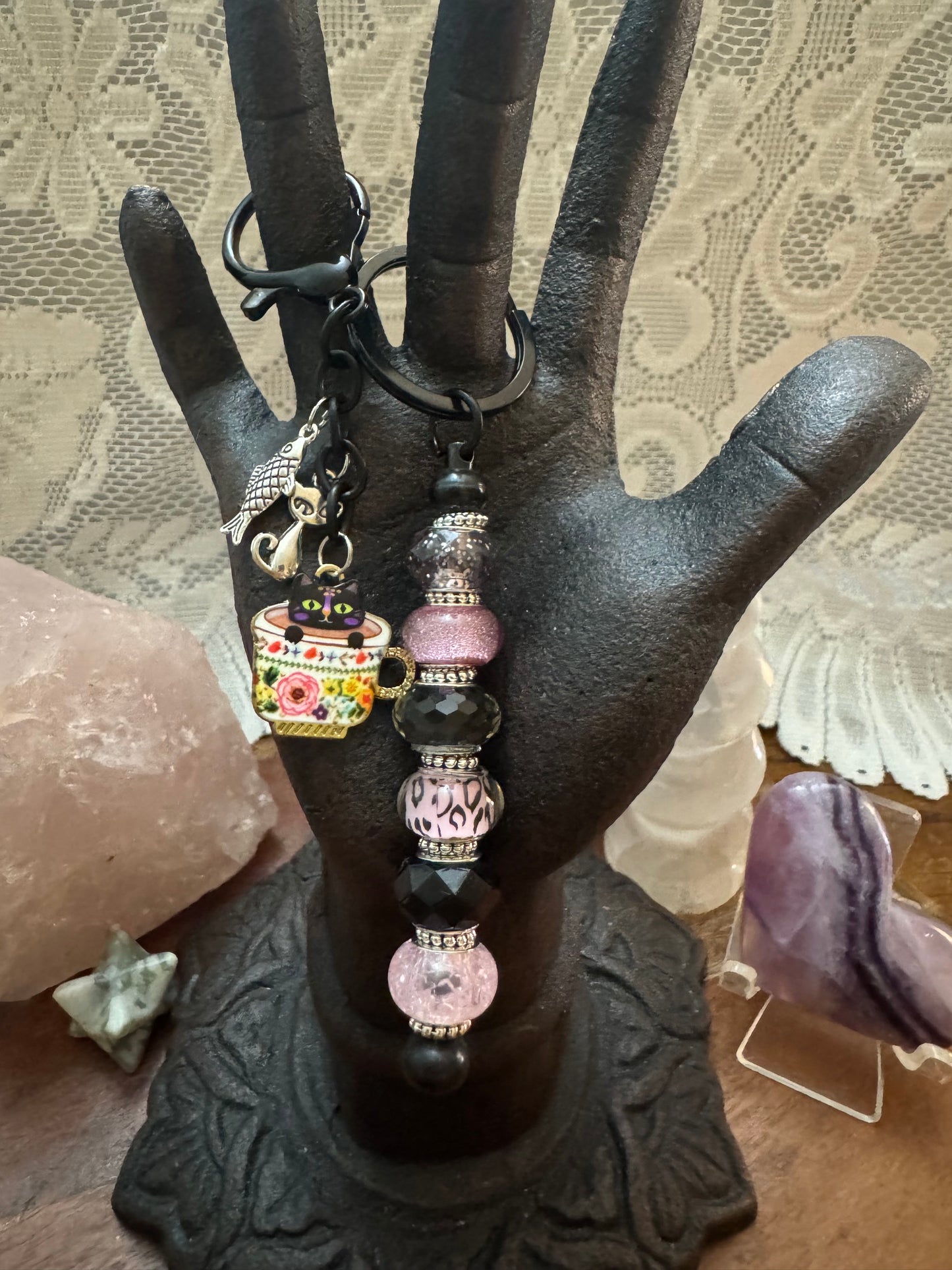 Key Chain- Teacup Kitten